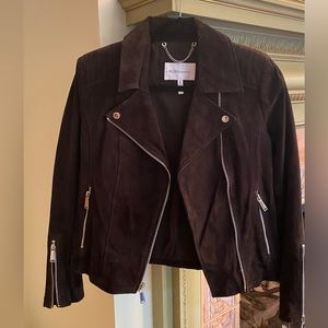 BCBG Suede Moto Jacket